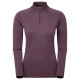 Montane Women's Dart Zip Neck T-Shirt - Mulberry