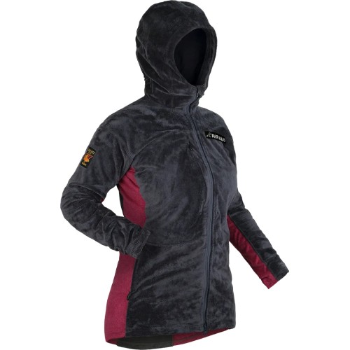 Paramo Womens Ventura Plus Fleece - Dark Grey/Carmine